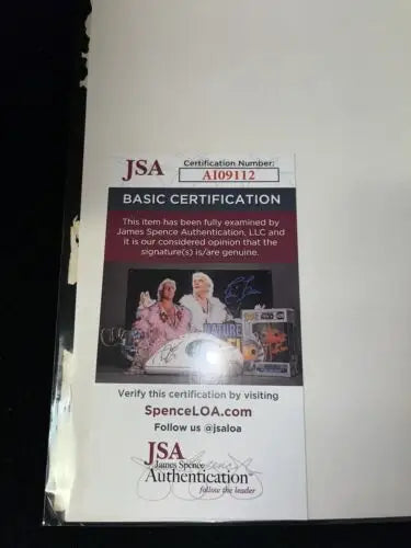 JSA basic certification card for Boog Powell Signed Dell Sports Magazine April 1967 Cover