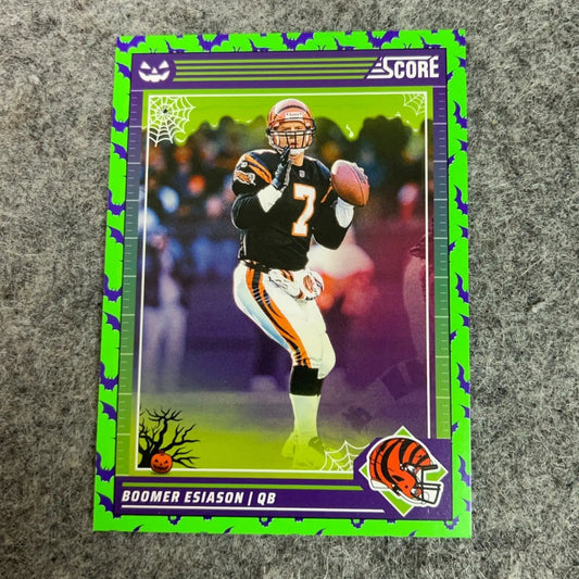 Boomer Esiason Cincinnati Bengals Halloween-themed trading card 2024 product