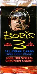 Unopened Boris Series 3 Factory Sealed Trading Card Pack with face artwork