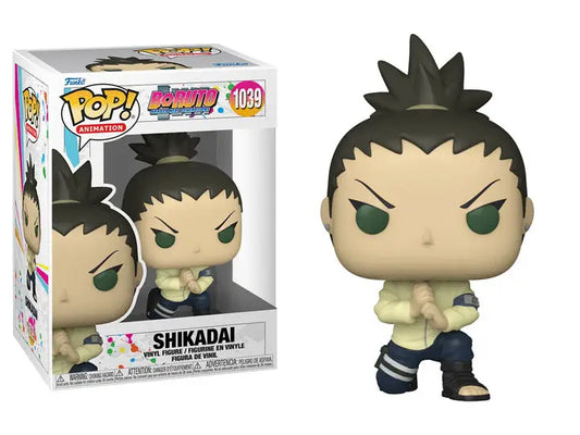 Shikadai Funko Pop in a fighting stance from Boruto: Shikadai - Funko Pop! Animation
