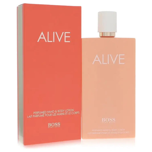 Hugo Boss Boss Alive body lotion set with box and bottle for luxurious skincare