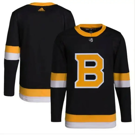 Black and gold Boston Bruins men’s adidas Alternate Primegreen authentic hockey jersey