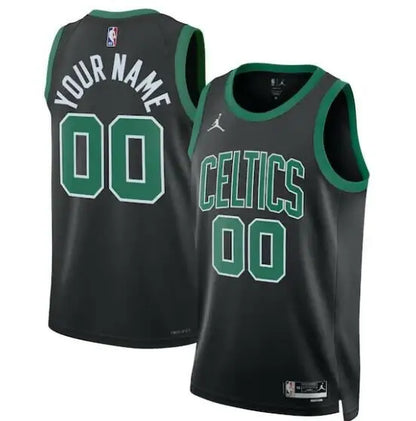 Black and green Boston Celtics Jordan Brand swingman custom jersey for 2022/23