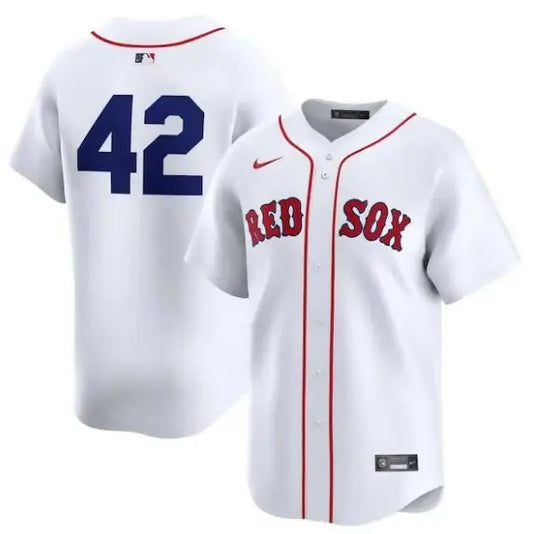 White Boston Red Sox Nike 2024 Jackie Robinson Day Home Limited Jersey alt text
