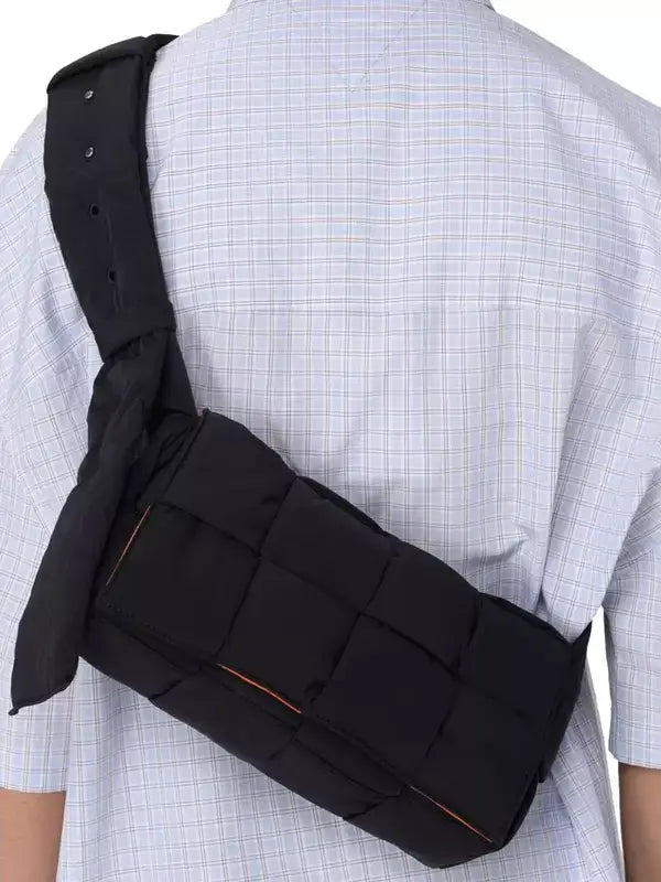 BOTTEGA VENETA BLACK NYLON BAG - Handbags