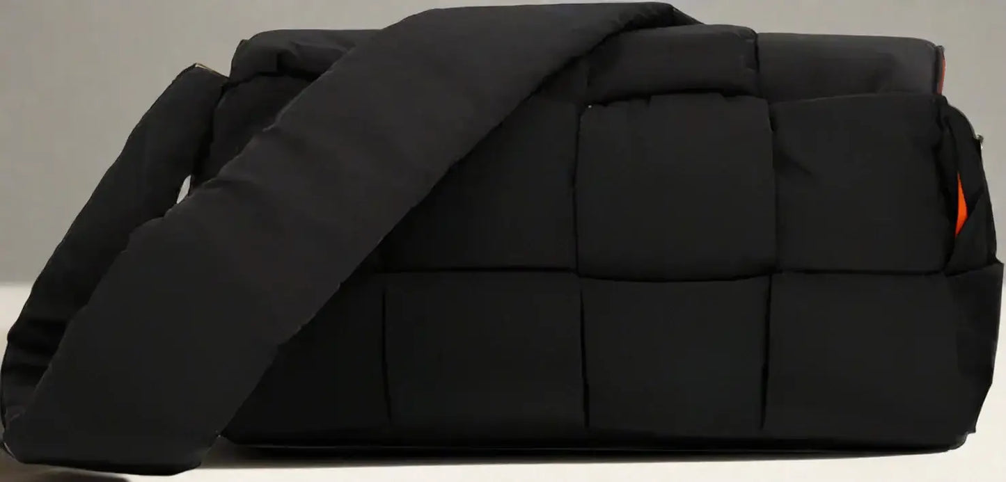 BOTTEGA VENETA BLACK NYLON BAG - Handbags