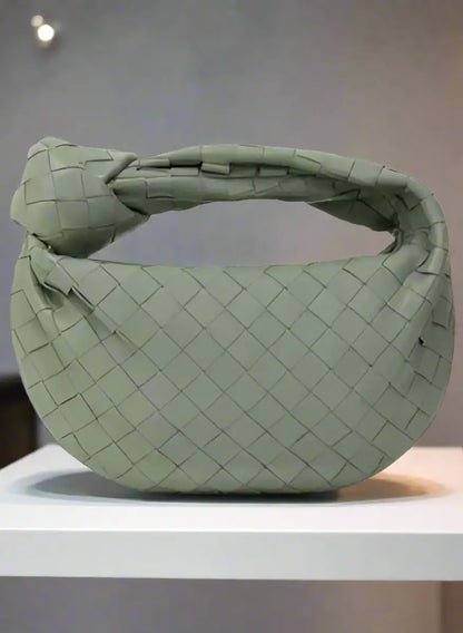 Bottega Veneta GRAY LEATHER HANDBAG - Handbags