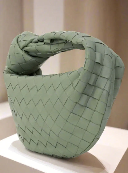 Bottega Veneta GRAY LEATHER HANDBAG - Handbags