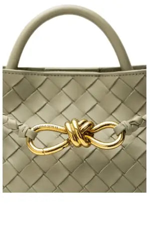 Bottega Veneta GREEN LEATHER HANDBAG - Handbags