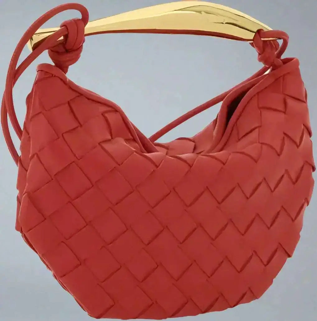 Bottega Veneta Muse Bag with woven leather and gold-tone brass handle