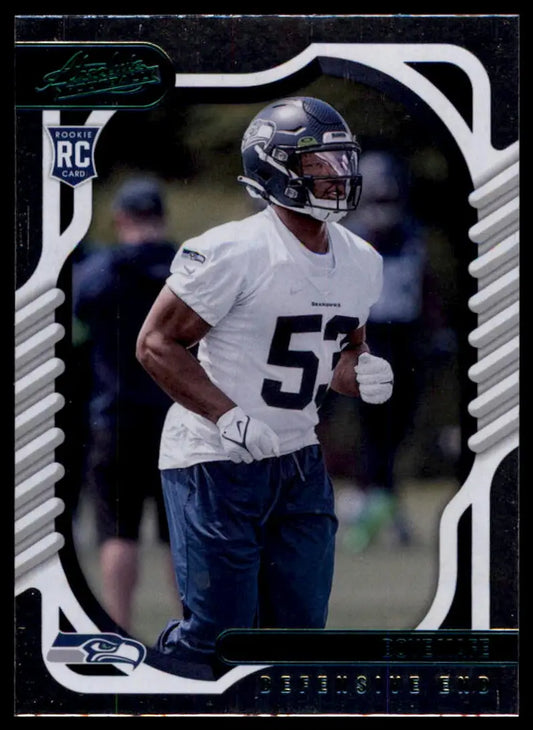 Football rookie card featuring Boye Mafe from Panini Absolute 2022 Seattle Seahawks