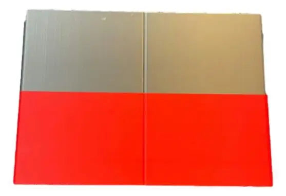 Modular two-tone gray and red mat for Break Buddy GO BUCKS OSU Card Organizer