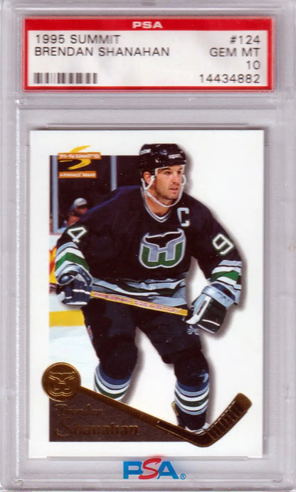 Graded Brendan Shanahan hockey card 1995-96 Summit PSA 10 GEM MINT Columbia Hobby