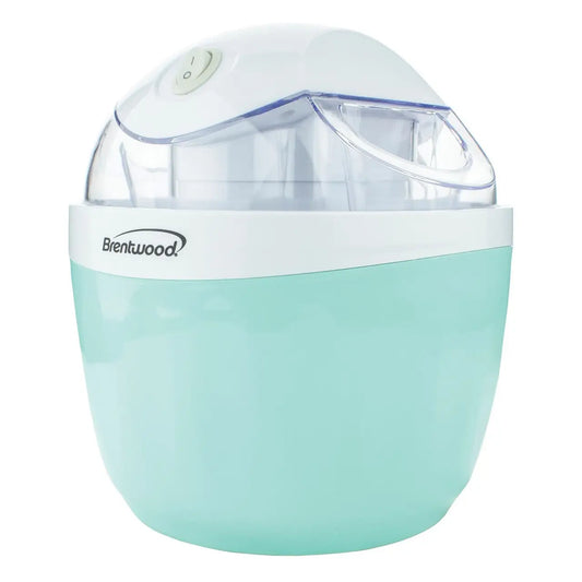 Brentwood 1 Quart Ice Cream and Sorbet Maker Frozen Yogurt Gelato and Custard Machine in Blue - Ice Cream Maker