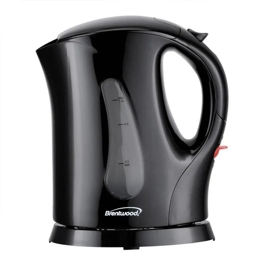 Brentwood 4 Cup 900 Watt Cordless Electric Tea Kettle in Black With Removable Mesh Filter - Electric Kettles