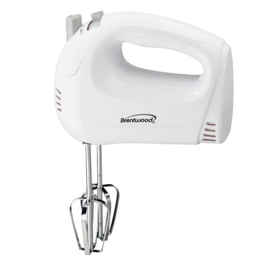 Brentwood 5-Speed Hand Mixer in White - Hand Mixer