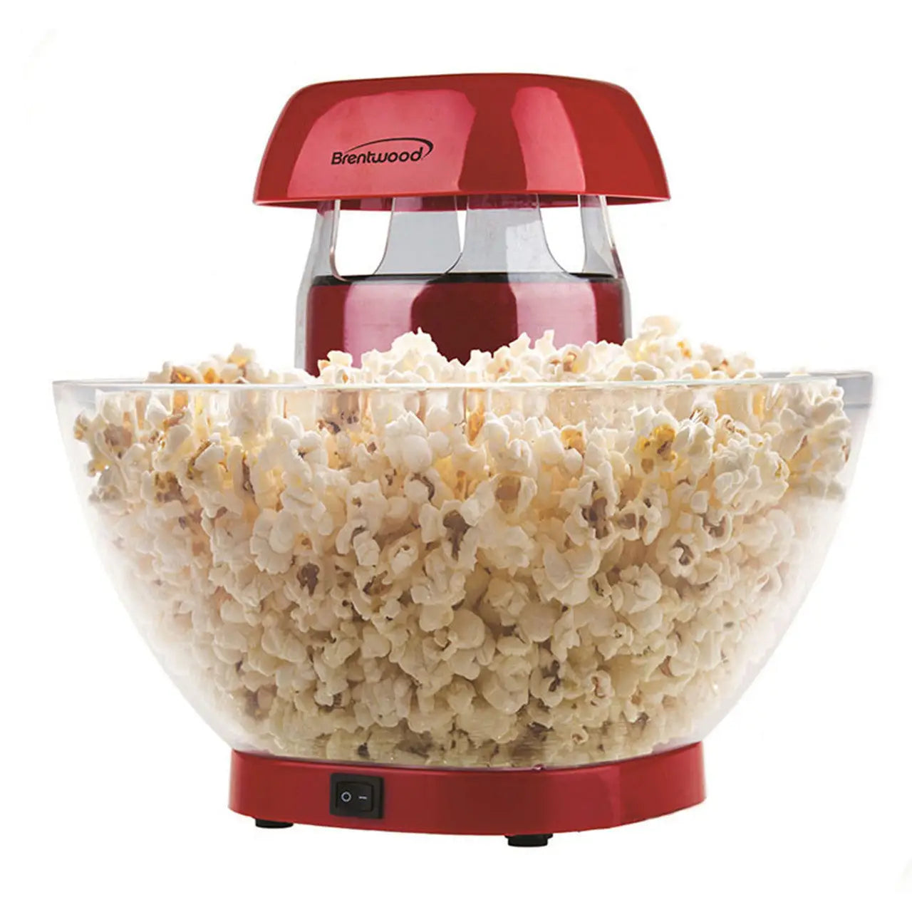Brentwood Jumbo 24-Cup Hot Air Popcorn Maker in Red - Popcorn Maker
