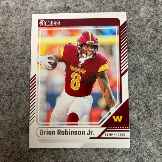 Football trading card of Brian Robinson Jr. of the Washington Commanders from 2024 set
