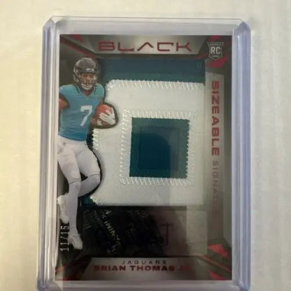 Brian Thomas 2024 Panini Black Jumbo RPA Rookie Patch Autograph card #11/15