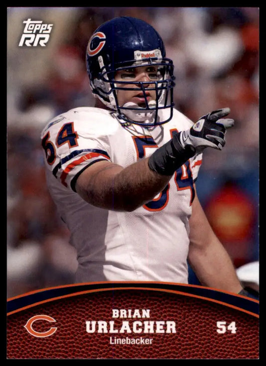 Brian Urlacher football card from Topps Rising Rookies 2011 Chicago Bears collection