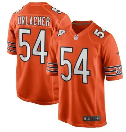 Orange Brian Urlacher Chicago Bears Nike retired player jersey with number 54