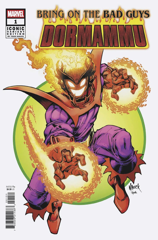Marvel comic book featuring Dormammu on the cover from Bring On The Bad Guys series