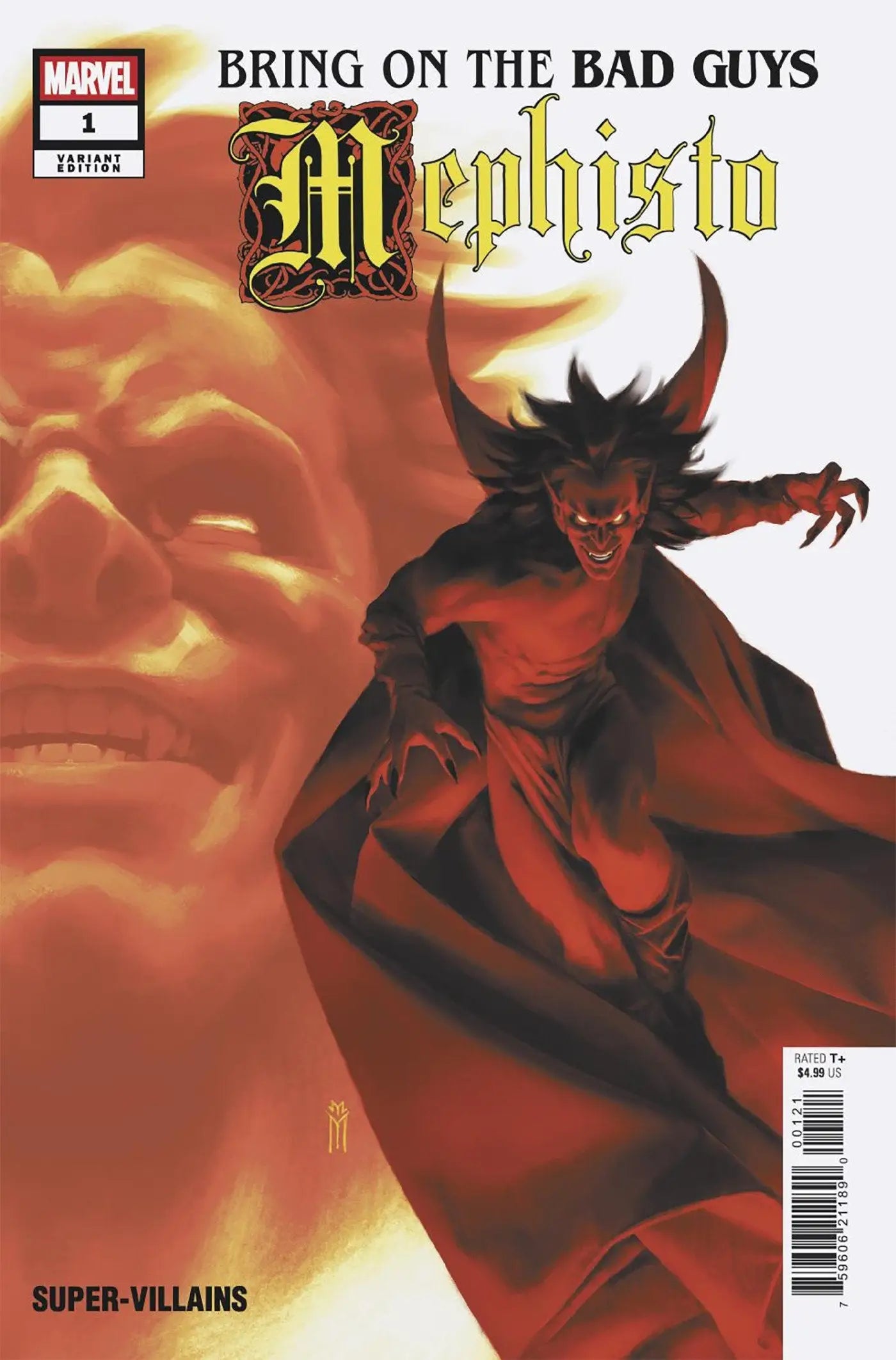 Comic book featuring Mephisto from Bring On The Bad Guys: Mephisto #1 Miguel Mercado Variant