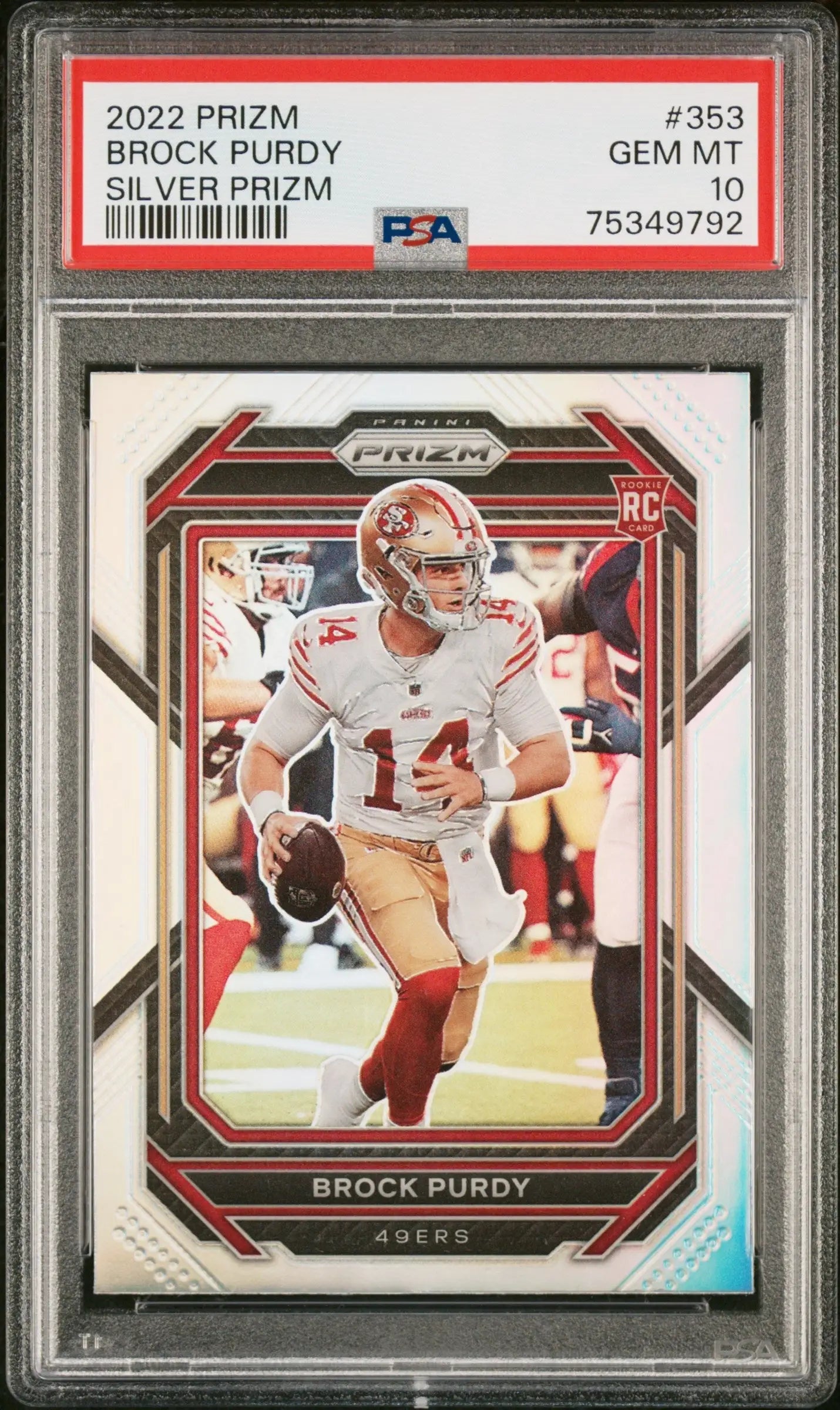 Brock Purdy 2022 Panini Prizm #353 Silver Prizm PSA 10 Gem Mint - Singles