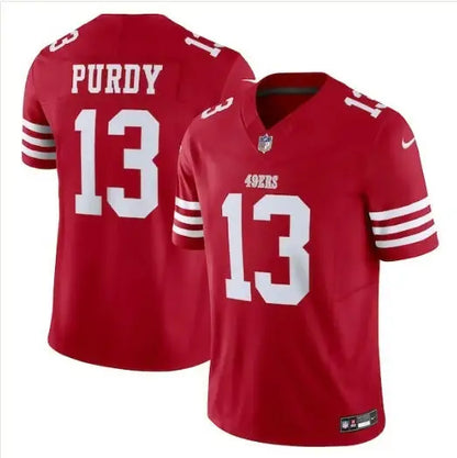 Red Brock Purdy San Francisco 49ers Nike Vapor F.U.S.E. Limited Jersey with number 13