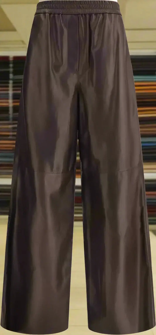 Giorgio Armani Women’s Lambskin Nappa Leather Pants | STORE 7994