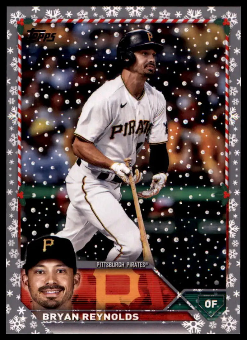 Bryan Reynolds baseball card from Topps Holiday 2023 Pittsburgh Pirates collection
