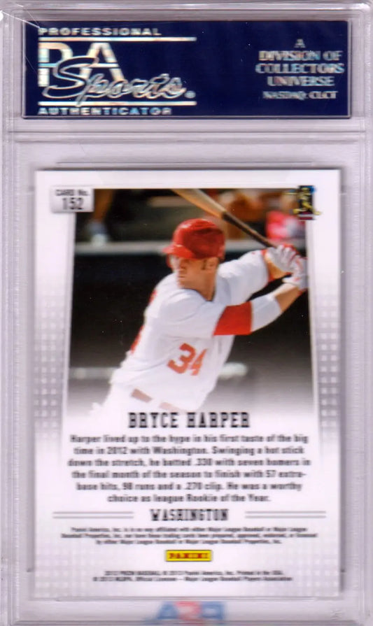 Graded Bryce Harper 2012 Panini Prizm Rookie RC card PSA 10 GEM MINT from Columbia Hobby