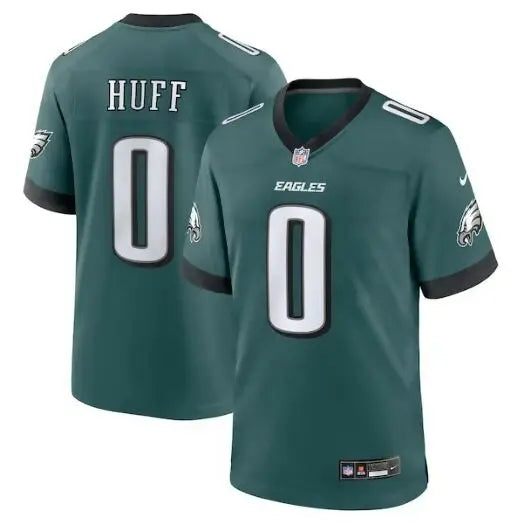 Green Bryce Huff Philadelphia Eagles Nike Team Game Jersey in Midnight Green with HUFF on back