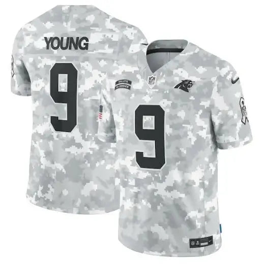 Camouflage Bryce Young Carolina Panthers Nike 2024 Salute to Service Limited Jersey