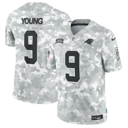 Camouflage Bryce Young Carolina Panthers Nike 2024 Salute to Service Limited Jersey