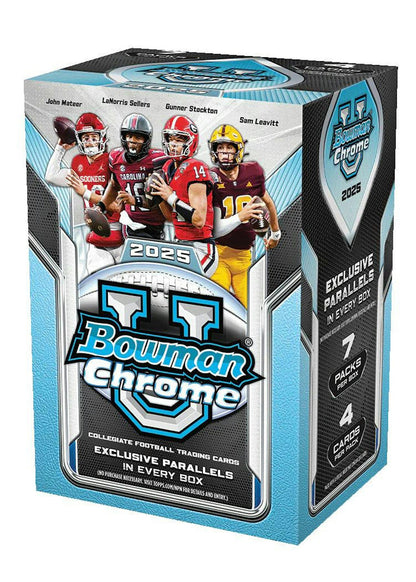 2025 Bowman University Chrome Football 7-Pack Blaster Box

Bowman University Chrome Football Pink Lava Refractors

Bowman University Chrome Football Inserts and Autographs