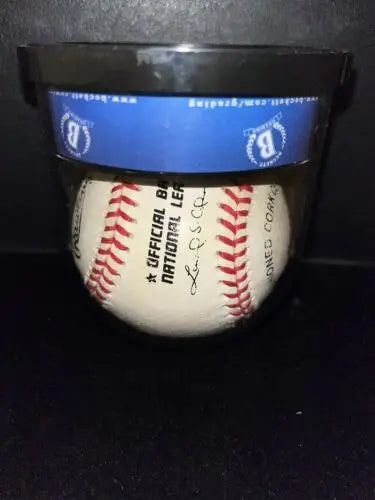 Bud Selig Signed Official Major Baseball in protective container with COA from Beckett
