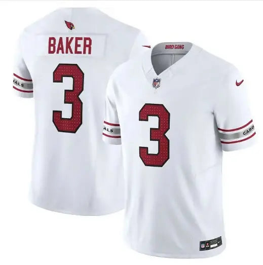 White Arizona Cardinals Budda Baker Nike Vapor F.U.S.E. Limited Jersey with red accents