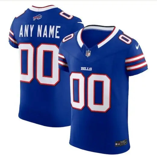 Blue Buffalo Bills Nike Vapor F.U.S.E. Elite Custom Jersey displayed in product image