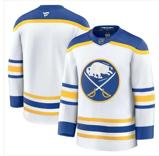 Buffalo Sabres Alternate Premium White Hockey Jersey displayed in product image