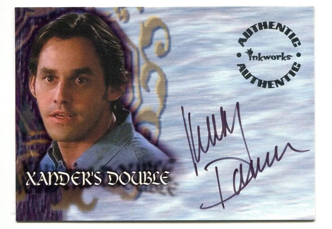 Autographed Buffy the Vampire Slayer trading card of Kelly Donavan as Xander’s Double A24 Auto