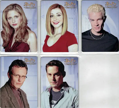 Buffy the Vampire Slayer character portrait chase set trading cards collection