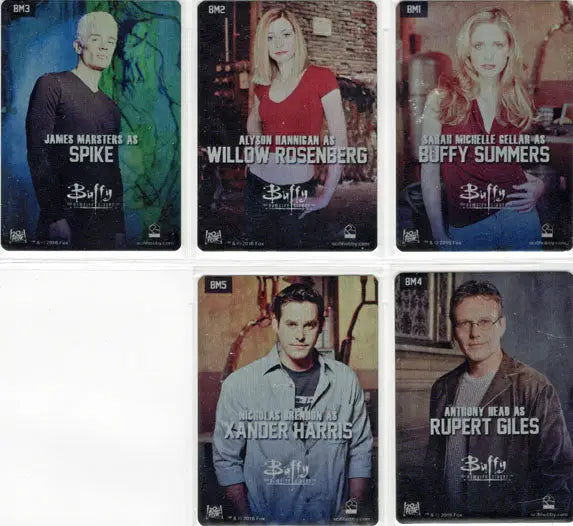 Buffy the Vampire Slayer trading cards from the Ultimate Collectors Series 2 chase set