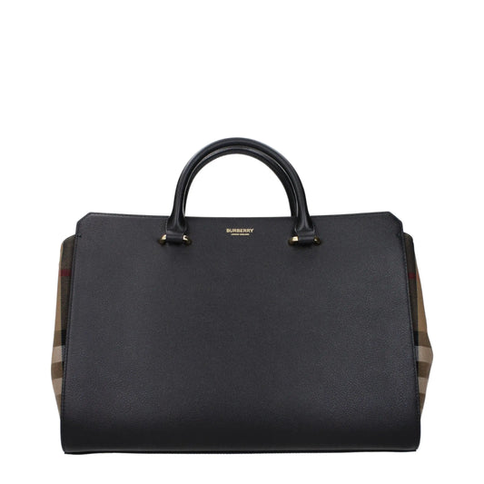 Burberry Black Leather Handbag - Handbag