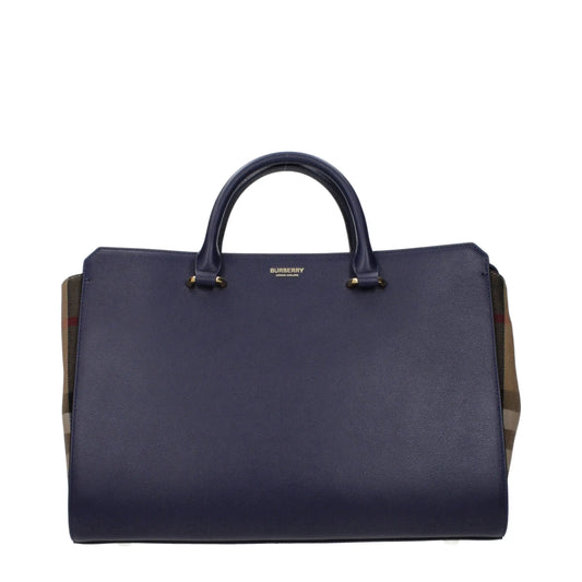 Burberry Blue Leather Handbag - Handbag
