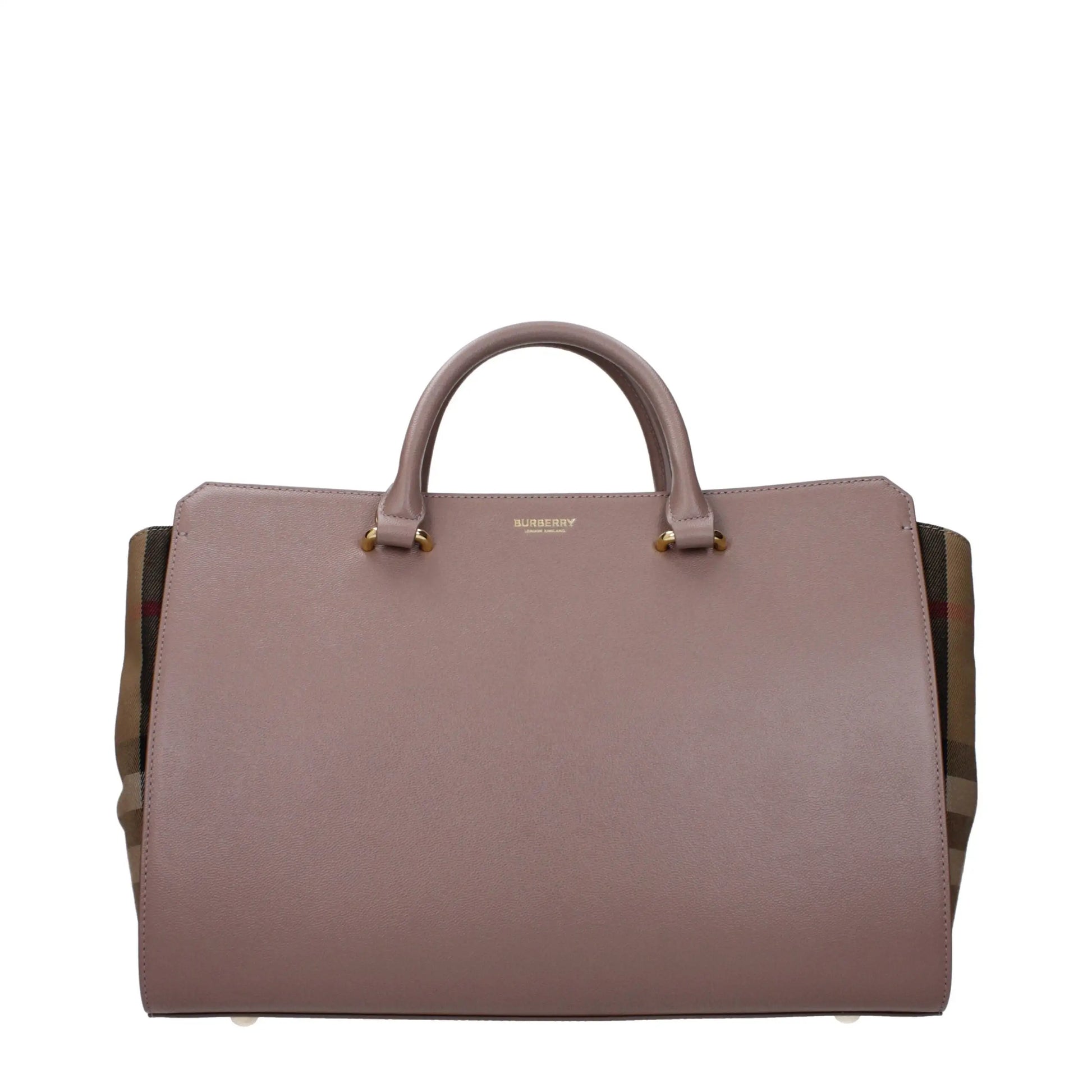 Burberry Gray Leather Handbag - Handbag