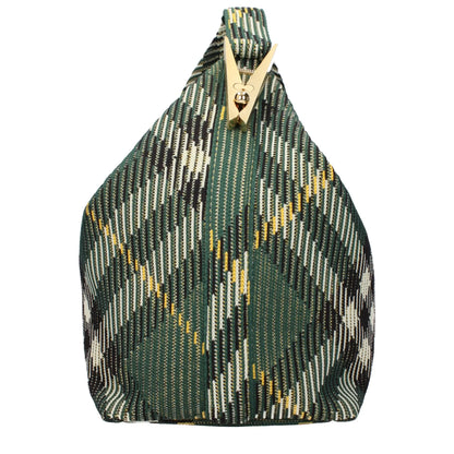 Burberry Green Fabric Handbag - Handbag
