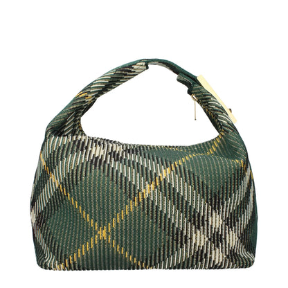 Burberry Green Fabric Handbag - Handbag