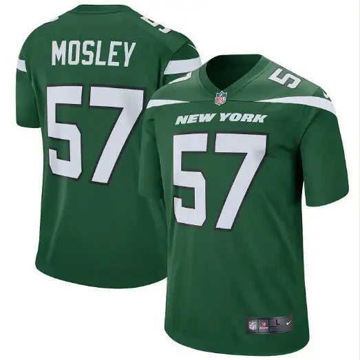Green New York Jets Nike legacy jersey Kelly green with number 57 and Mosley back