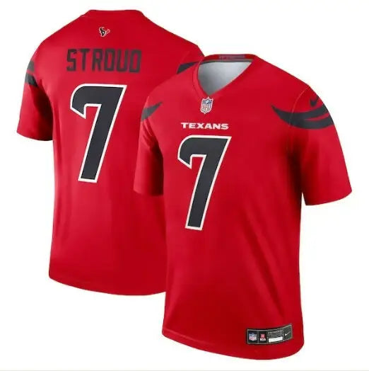 Red Houston Texans C J Stroud Nike Alternate Legend Player Performance Top with Stroud 7